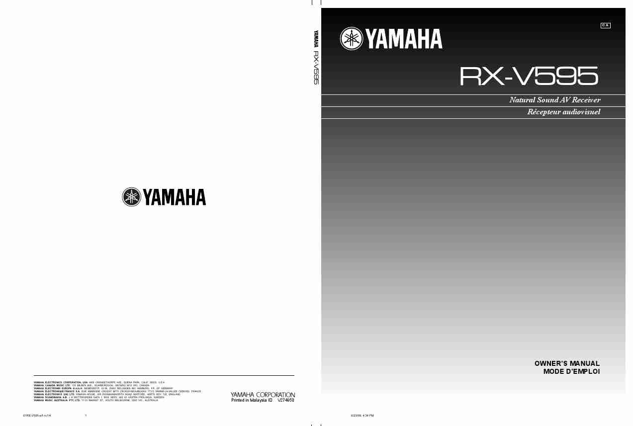 Yamaha Stereo System RX-V595-page_pdf